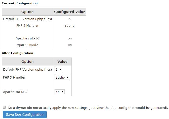 Configuration value