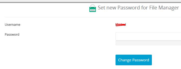 Change Password FTP